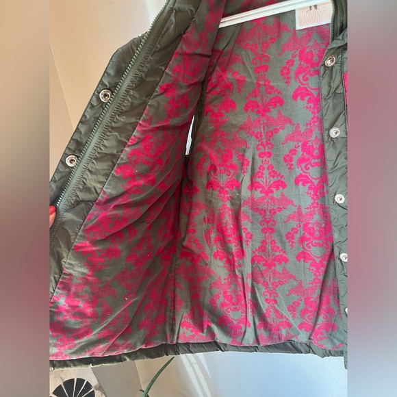 2006 Old Navy Puffer Vest Retro Ski Style Dark Green,Pink and Purple - Picture 4 of 8